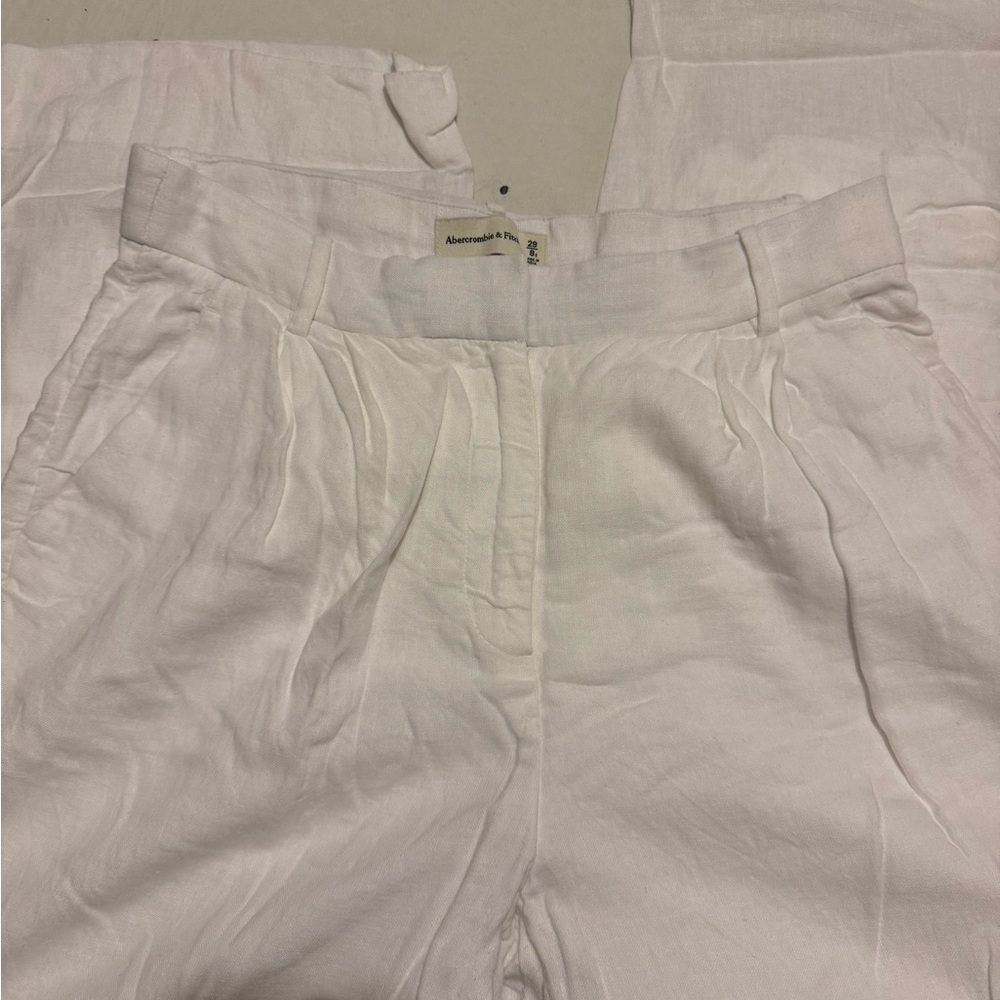 Abercrombie and fitch linen pants petite